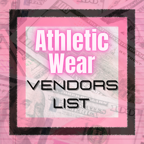 Athletic Wear Vendor List